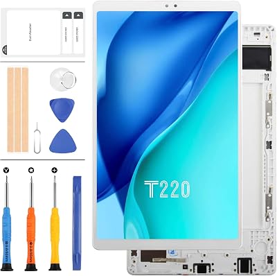 LADYSON LCD Screen Replacement For Samsung Galaxy Tab A7 Lite SM-T220 T220 White