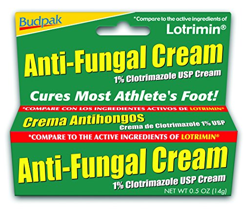 Budpak 1% Clotrimazole Anti Fungal Cream, 0.5 Ounce (Pack of 6)