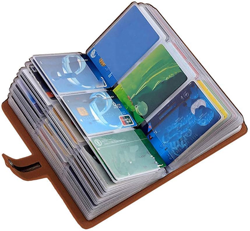 RFID Credit Card Holder Book, Leather Business Card