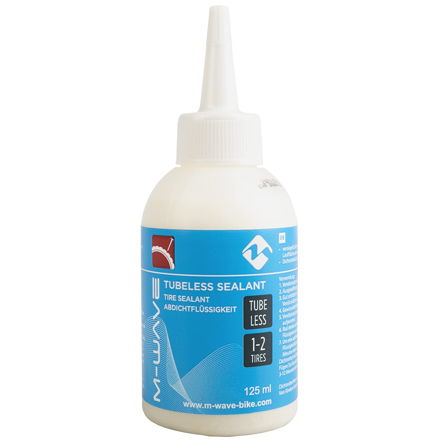 M-Wave Unisex Adult Sealant Tubeless Tyre Sealant White 125ml
