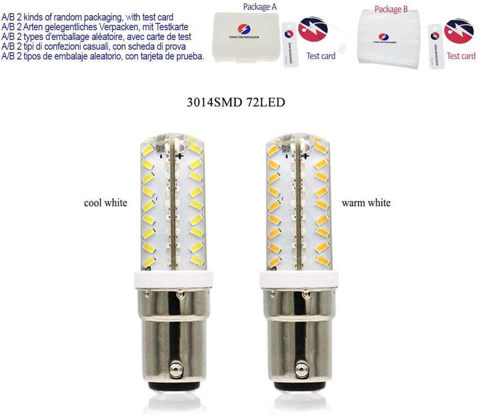 LED Lights B15 BA15D Led Bulb Lamp 220v 230v 240v Mini Lamp 3014 2835 SMD Silicone LED Corn Lamp Bulb Replace Home Lights,3014SMD 72LED,Warm White