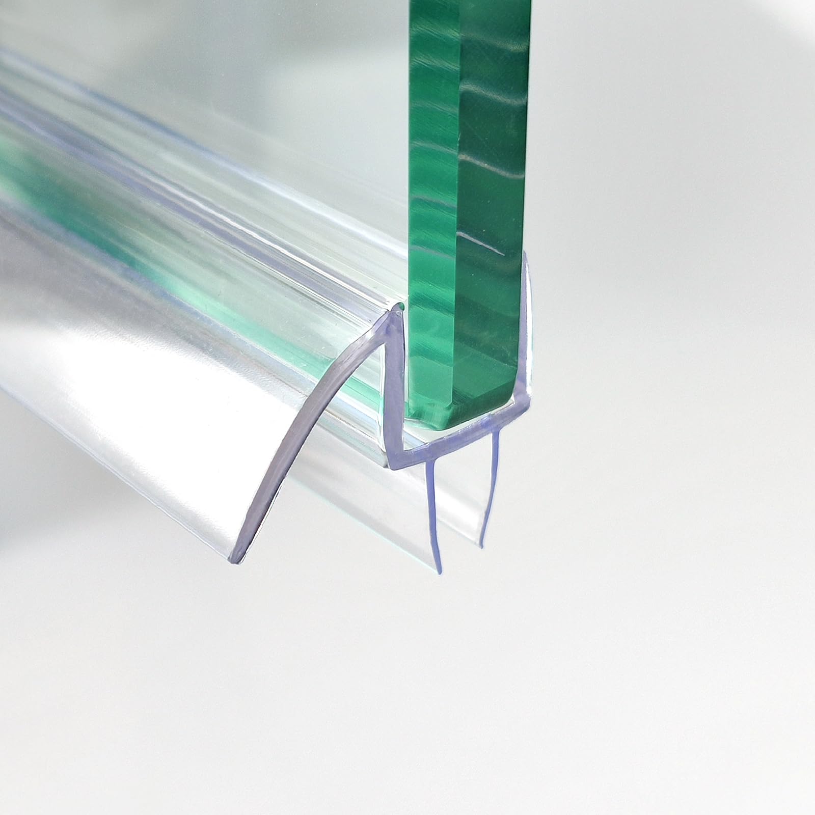 Photo 1 of *** 32" / USED ***MCOCOD 36" Shower Door Bottom Seal Strip for 3/8" (10mm) Glass – Ultra Clear Polycarbonate Shower Door Sweep, Single Pack