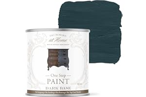 AMY HOWARD AT HOME Chalk-Based One Step Paint for Furniture, Cabinetry, Decor, Finish, and More | No Stripping, Sanding, or Priming | Dark Base | 32 Ounce | Brooks Grey