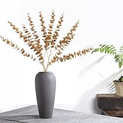 CATTREE Artificial Eucalyptus, Plastic Gold Plants
