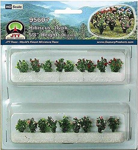 Hibiscus, HO-Scale. 18pk