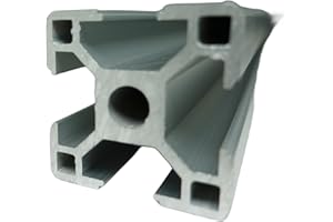 SANTIE 1 PCS T Slot Aluminum Profiles 30mm x 30mm with 8mm T-Slot Cut to Length 500mm,Silver 3030 European Standard Linear Ra
