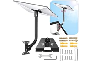 OAWEEN for Starlink Gen 3 Mount, Angle Adjustable Mounting Kit Compatible Starlink V3 Standard Dish Long Wall Mount Short Pol
