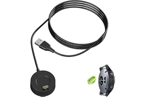THREEEGGS Compatible with Garmin Watch Charger Dock, USB Charging Cable for Fenix 7 7X 6 6S 6X 5 5S Plus, Forerunner 945 245, Vivoactive 5 4 3, Instinct + Anti-Dust Plugs