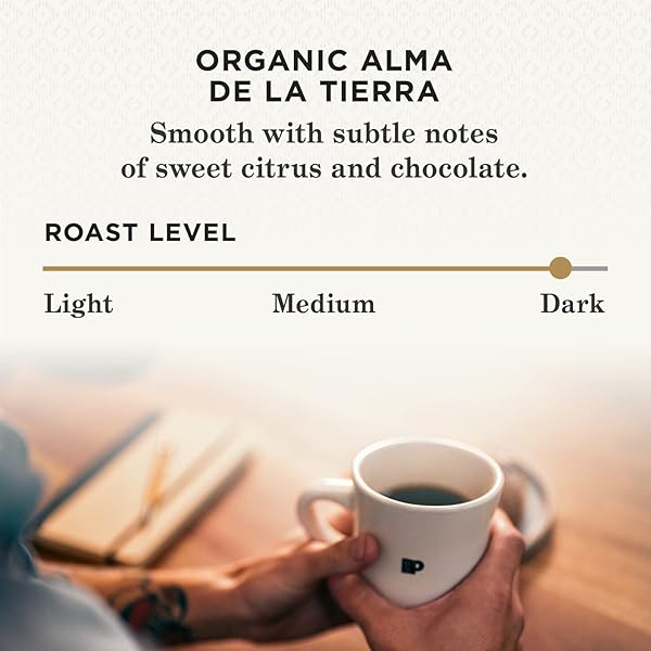 PEET’S COFFEE, USDA ORGANIC DARK ROAST KEURIG K-CUP PODS – ALMA DE LA TIERRA 60 COUNT (6 BOXES OF 10 K-CUP PODS)