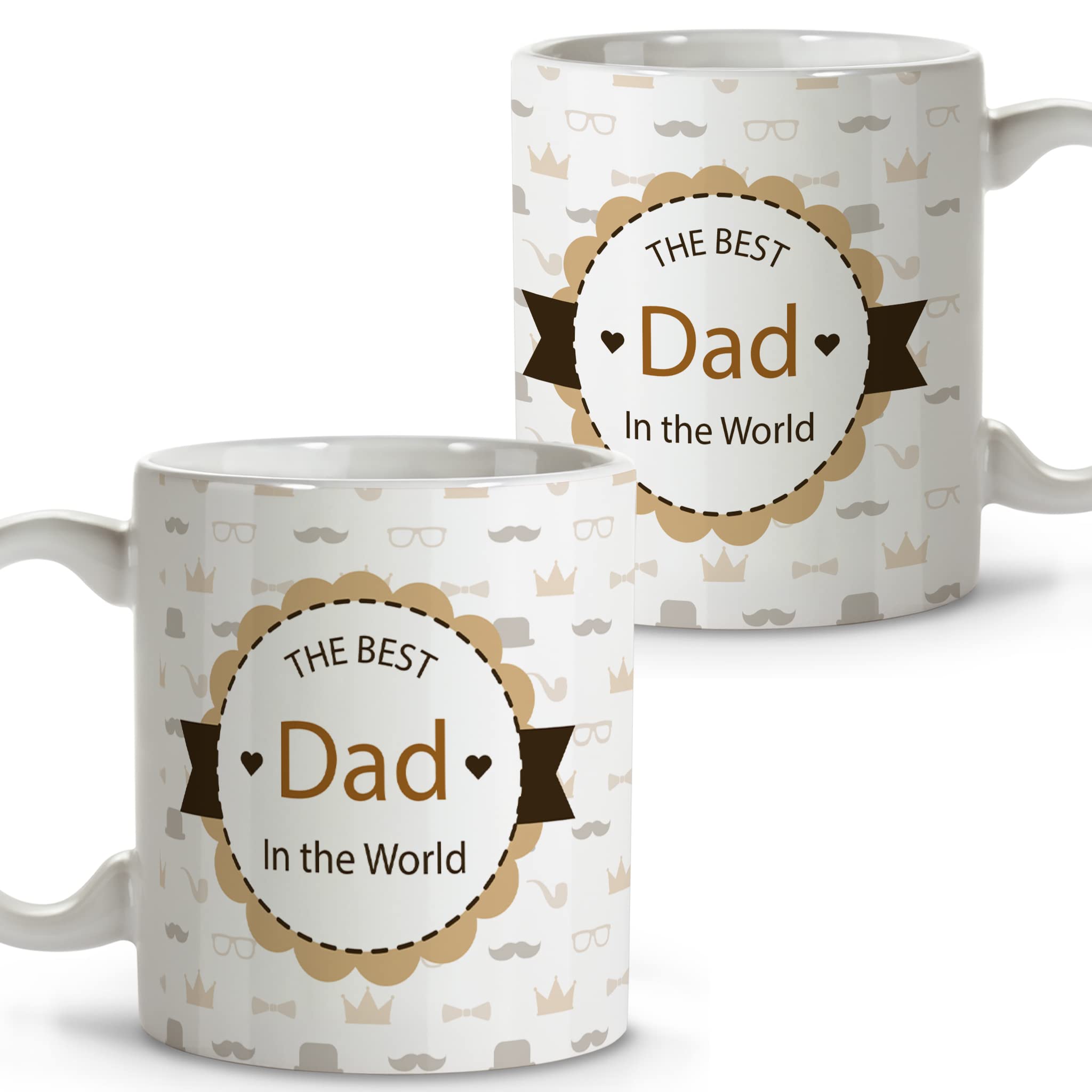 Mug "Bester Großvater" [German Language] Original Breakfast Mugs Ceramic Mug 330 ml Gifts with Phrases The Best Dad