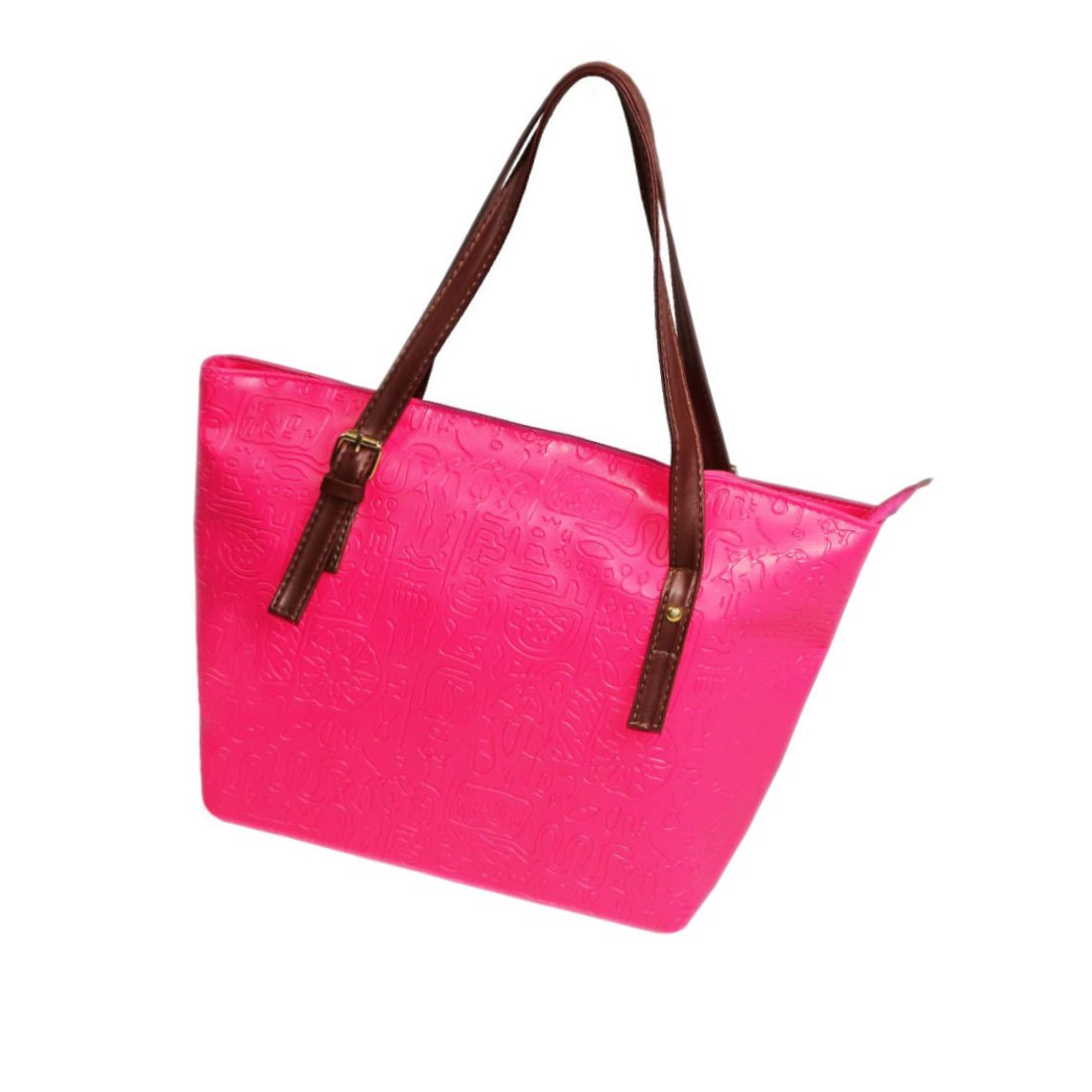 womens Shoulder Bag Casual Big Shoppingbags Tote Handbag Work Bag Travel Bags for Women Girls Ladies (rose red)