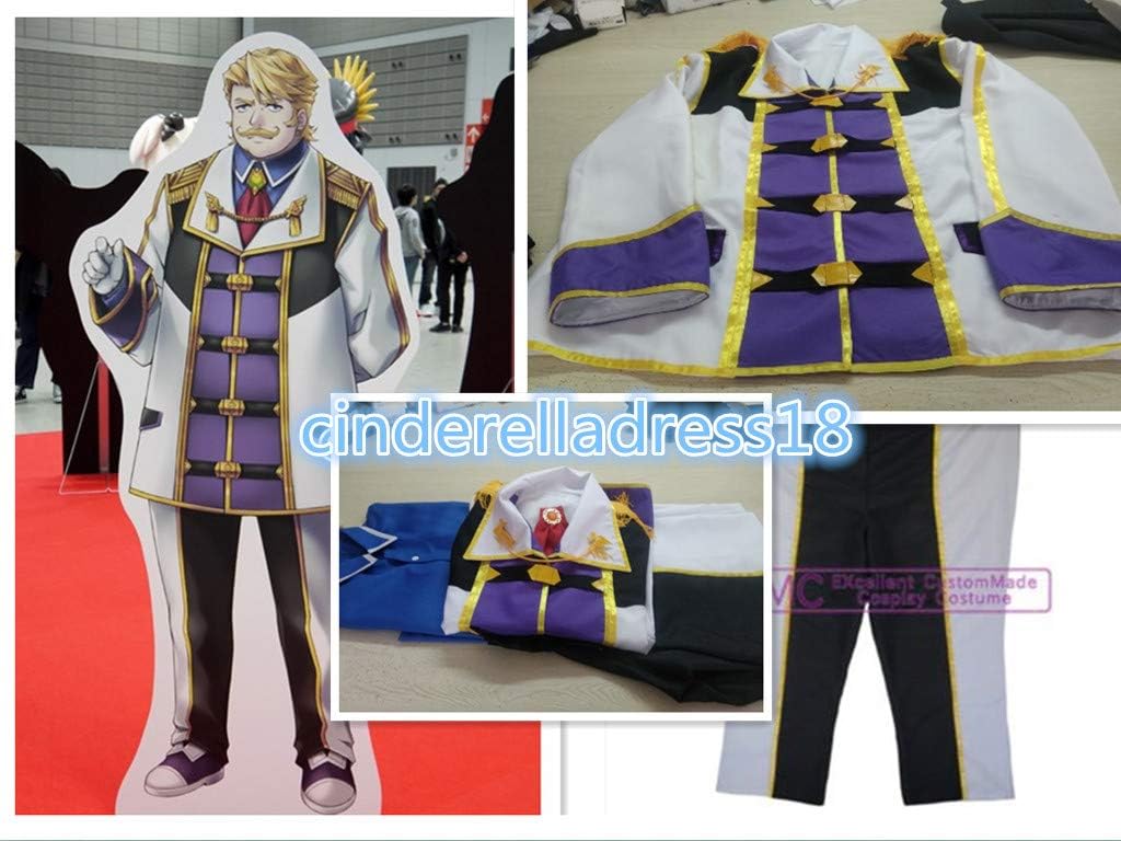 Amazon Fate Grand Order ゴルドルフ ムジーク 聖杯大戦 大食いかつ美食家 魔術師 軍服 風 コスプレ衣装風 コスプレ 仮装 通販