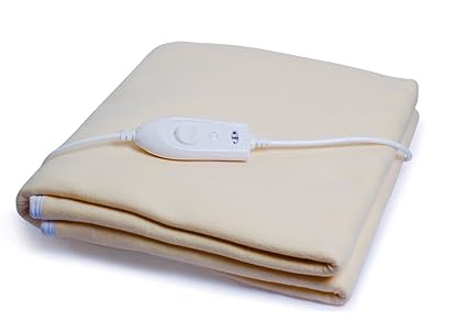 Expressions 350 TC Polyester Single Electric Bed Warmer Under Blanket - Solid, Cream