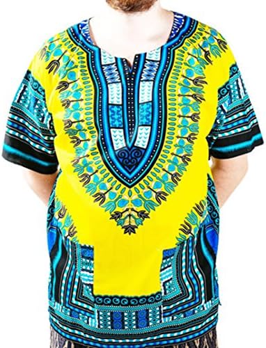 Dashiki Shirt African Top Unisex Dashiki by Thai Fashion Fang