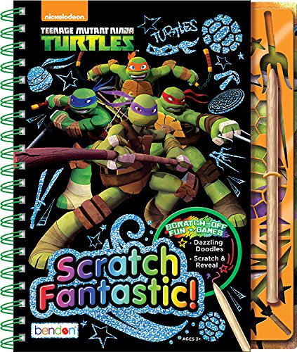 Artistic Studios Teenage Mutant Ninja Turtles Scratch Fantastic Scratch-off Fun and Games! Playset