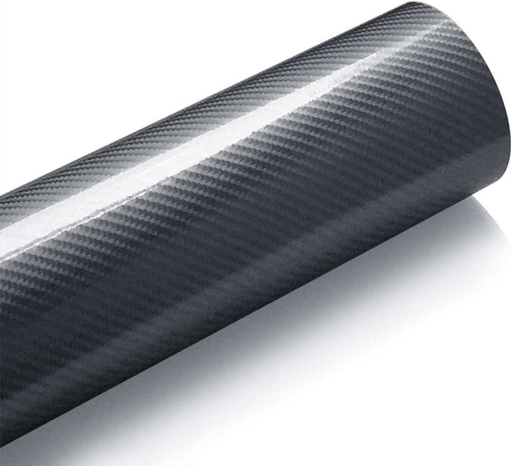 SOFIALXC 6D Carbon Fiber Vinyl Film Stickers High Glossy Motorcycle Tablet Decals Auto Accessories Styling- gray-40cm*150cm