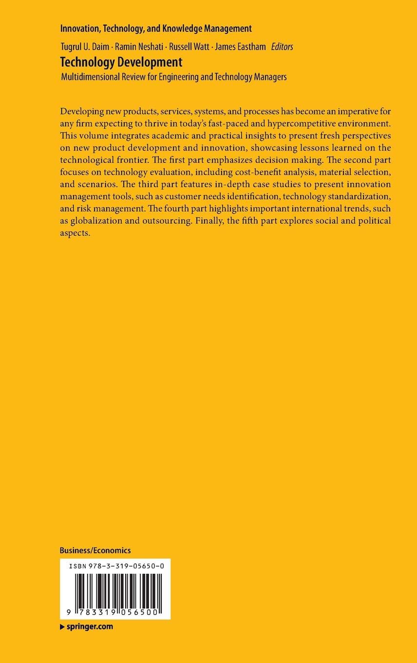 Technology Development Multidimensional Review For - 