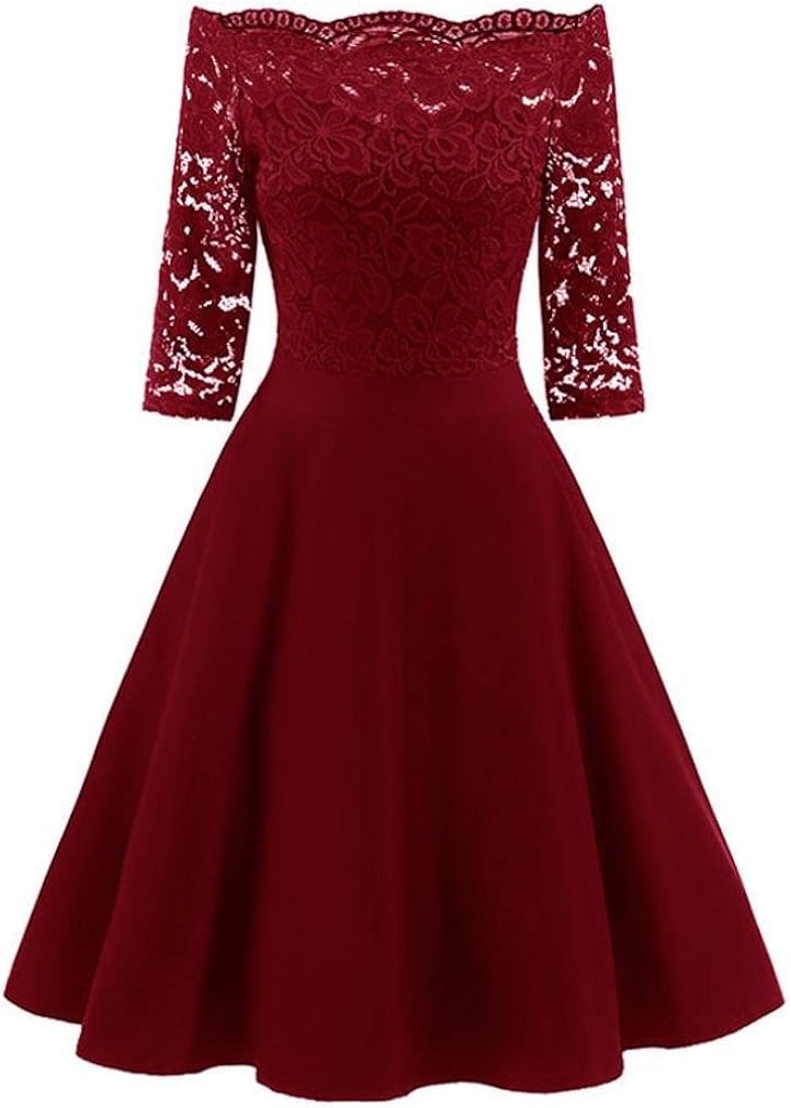 Beautytop Robe Femme Femmes Robe Vintage Pin Up Grande Taille Dentelle Epaule Cocktail Fete Retro Fete Mini Strappy Jumpsuit Volants Dress Gilet T Shirt Chemisier Lips Decontracte Jupe Femme Robes Mymotherskitchens Com