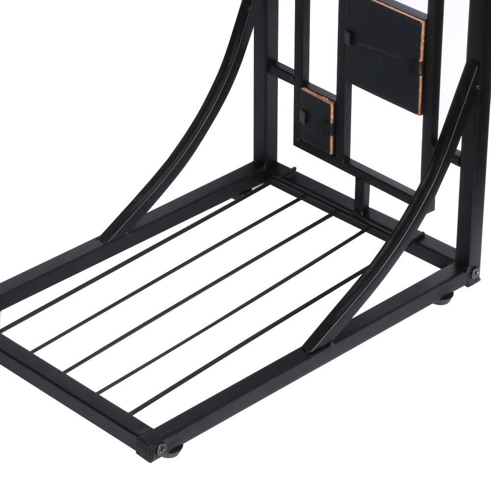 Popamazing Antique Style End Table Sofa Side/Coffee/Snack/Storage Trolly Table for Home,Living Room,Office