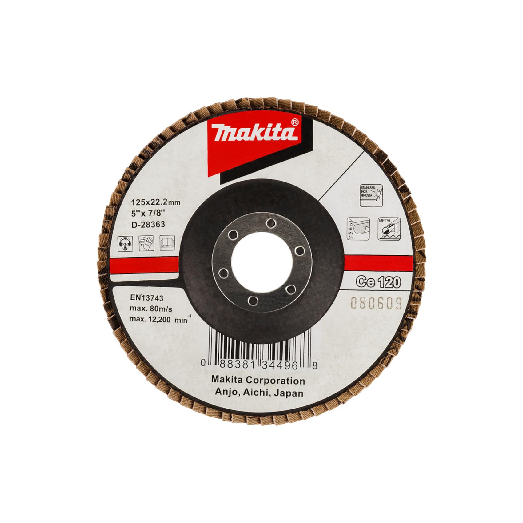 Makita D-28363 Flap Disc - Ceramic Aluminium Oxide