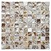 Art3d Shell Mosaic Tile White Square Mosaic Tile for Kitchen/Bathroom Backsplash, 12