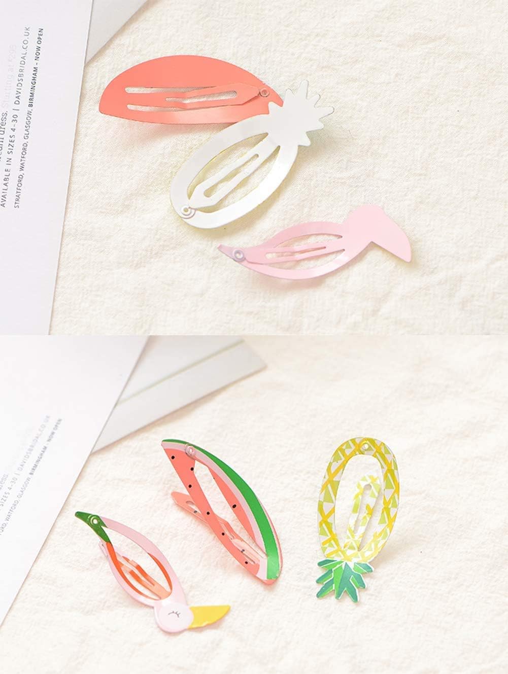 Voarge Pack of 60 6 cm Hair Clips Girls Hair Clips - Image 5