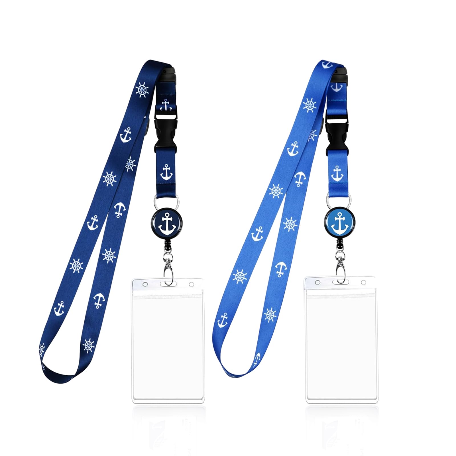 Cruise Lanyard with Card Holder, 2pcs Adjustable Lanyard for Ship Cards, Easy Access ID Badge Holder,Ship Cruise Must-Have Accessories for Women Girls Kids