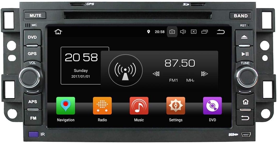 7 Inch Touchscreen Android 8.0 OS Car Radio for Chevrolet Aveo/Epica/Lova/Spark/Optra/Captiva, DVD Player Bluetooth DAB+ Radio Head Unit
