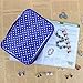 Teamoy Travel Jewelry Organizer Case, Storage Bag Holder for Necklace, Earrings, Rings, Watch and More, High Capacity and Compact,Purple Dots