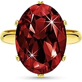 Linawe Cubic Zirconia Imitation Diamond Moissanite Rings for Women, 14K Gold/Rose Gold/Silver Adjustable Chunky Ring, Costume Rhinestone Jewelry for Wedding Engagement