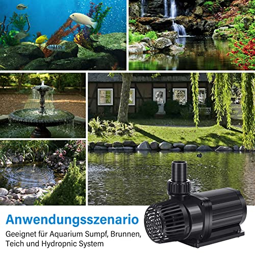 Forever Speed Eco Filter Pump Flow Pump for Garden Pond 8000L/H 80W