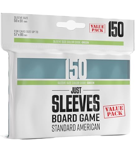 Amazon.com: Gamegenic Just Sleeves | Pack of 50 Japanese Size Card Sleeves  for Board Game and Card Games | 62 mm by 89 mm Card Sleeves