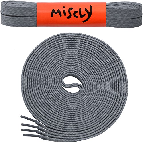 image for Miscly Flat Shoelaces [1 Pair] For All types of Shoes & Sneakers (45�