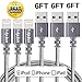 Lightning cable, FEIPUKER (6FT) Nylon Braided Charging Cable Cord Lightning to USB Cable Charger Compatible for IPhone 7/ 7 Plus/6/6s/6 plus/6s plus/ 5c/5s,iPod, iPad, and More (3 PACK Gray)