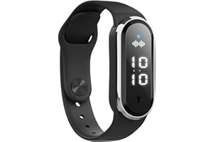 Buzz Defense Bracelet, Rechargeable Waterproof Adjustable Wristband with 3 Adjustable Modes, Digital Light Display for Outdoo