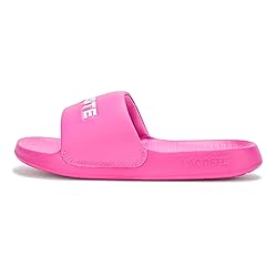Lacoste Women's Serve Slide, Pink, 10