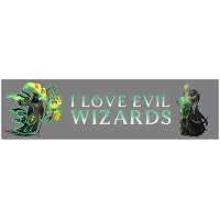 Amazon.com: I Love Evil Wizards Funny Bumper Sticker Weatherproof Gift ...