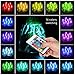 Submersible Led Lights - Waterproof Underwater Lights with IR Remote,16 Color Changing Battery Operated Tea Lights for Pumpkins,Hot Tub,Aquarium,Pool,Wedding,Christmas Party and Halloween Decor 1pack
