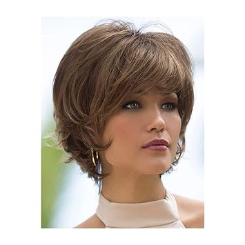 Amazon Com Wig European And American Ms Bangs Short Curly Hair