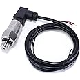 LEFOO T2000 0-100PSI 4-20mA Air Compressor Water Pressure Transmitter 8-36VDC Hersman Oil Pressure Transducer Sender Sensor G1/4 Fuel Pressure Transducer for Diesel Fuel Gas Water Oil