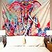 Amonercvita Watercolor Elephant Tapestry Wall Hanging Mandala Tapestry Bohemian Tapestry Psychedelic Wall Tapestry Flower Psychedelic Tapestry for Indian Dorm Decor