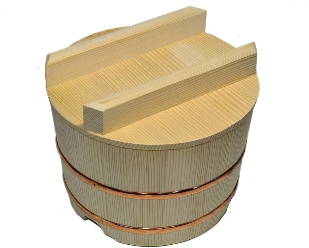 Ohitsu Wooden Rice Jar Wooden Containers 630ml(21.3 fl oz)
