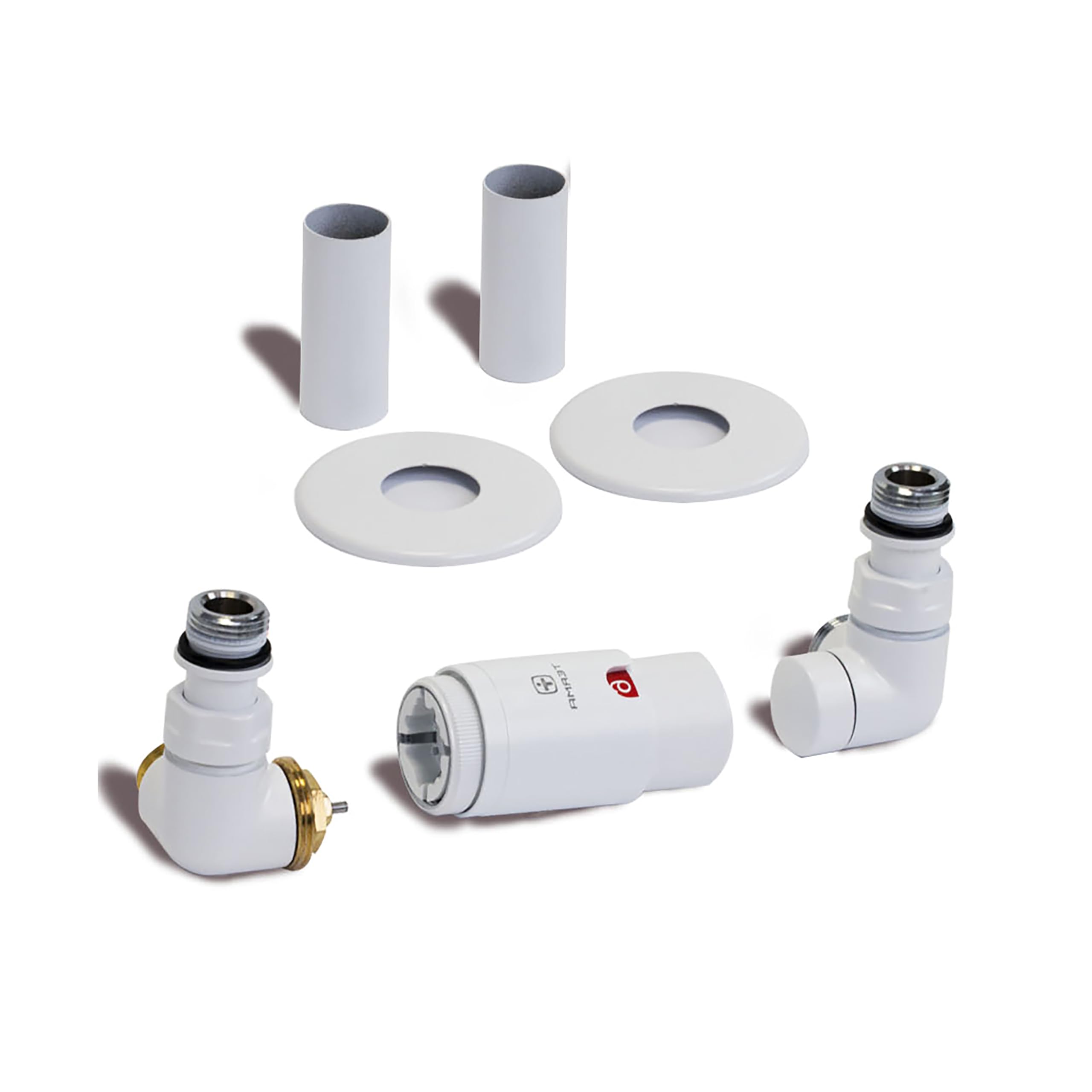 Terma Radiator Valves, Soft 9016 (Matt White)