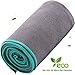 DubeeBaby Microfiber Hot Yoga Towel Non Slip Absorbent for Yoga Mat 24x72 inch Gray