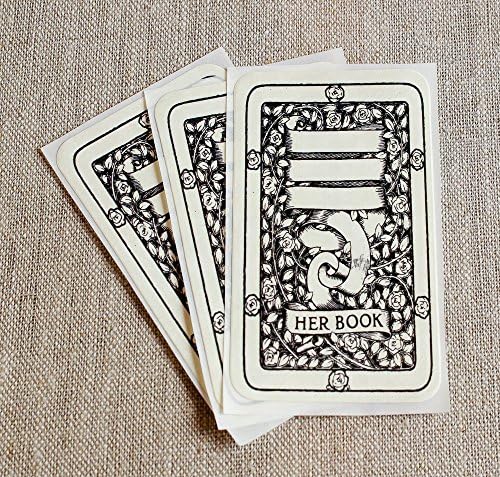 Rose Vine Bookplate Stickers