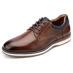 Meijiana Men's Oxfords Casual Dress Shoes Leather