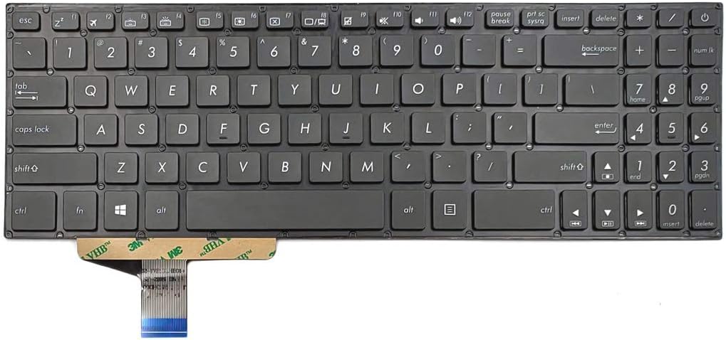 Amazon Com Replacement Backlit Keyboard For Asus Vivobook Pro 15 N580vd N580vd Db74t N580vd Ds76t N580vd Ih74t Nx580vd Nx580vd Dm471t X580vd X580vd 9a Computers Accessories
