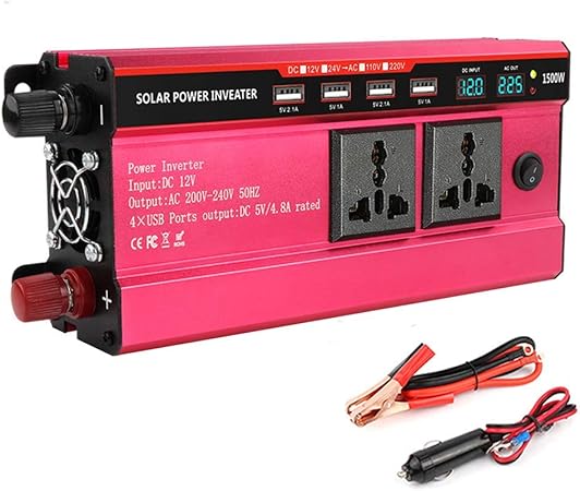Amazon Colisal 1500w インバーター 12v 4usbポート 2ac差込口 修正正弦波 車 コンセント Dc12v Ac100v 変換 コンバーター 車載充電器 電源ソケット シガーソケット コンセント カーインバーター インバーター コンバーター 車 バイク