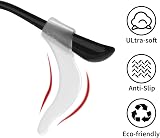 WLLHYF Silicone Glasses Ear Cushions 10 Pairs Anti Slip Clear White view 3