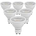DEWENWILS 6-Pack GU10 LED Light Bulb, Dimmable 5000K Daylight GU10 Bulb Replacement for Track Lighting, 7W(50W Equivalent) LED Bulbs for Living Room, Kitchen Range Hood, Bathroom, 500LM, UL Listed